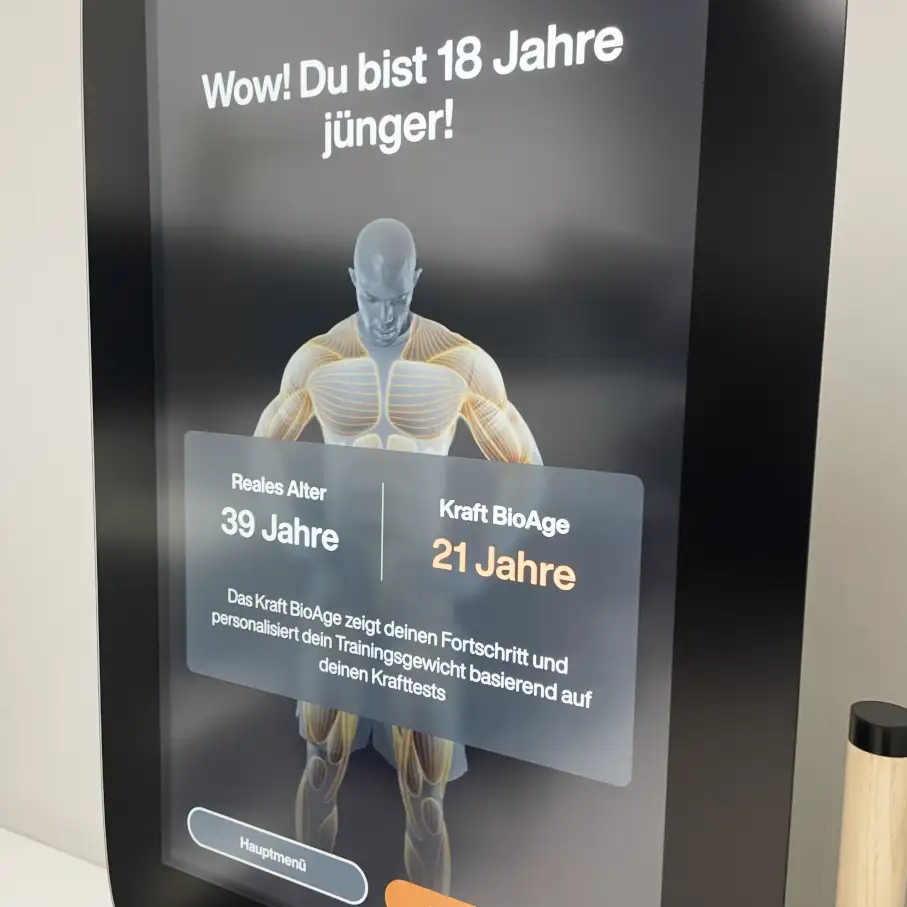 Digitale Trainingsanalyse bei Nippon Fitness Göppingen als optionale Premium-Leistung für Epassi